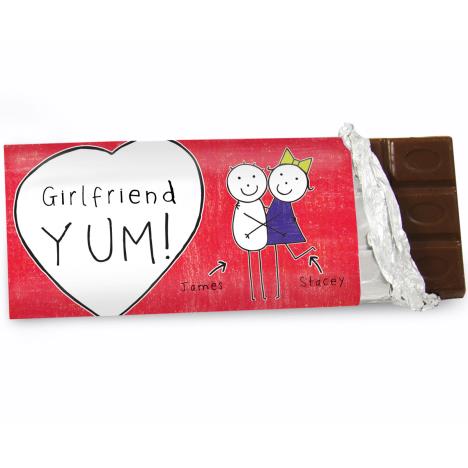 Personalised Purple Ronnie Couple 100g Chocolate Bar Extra Image 1